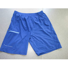 Yj-3020 Mens Blue Elastic Stretch Athletic Gym Schnell trocken Shorts